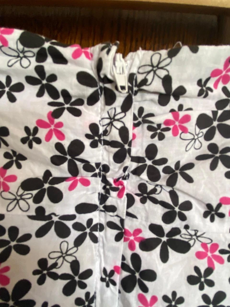 Minissaia evasé com estampa floral. Fishbone. Tamanho PP – photo 7